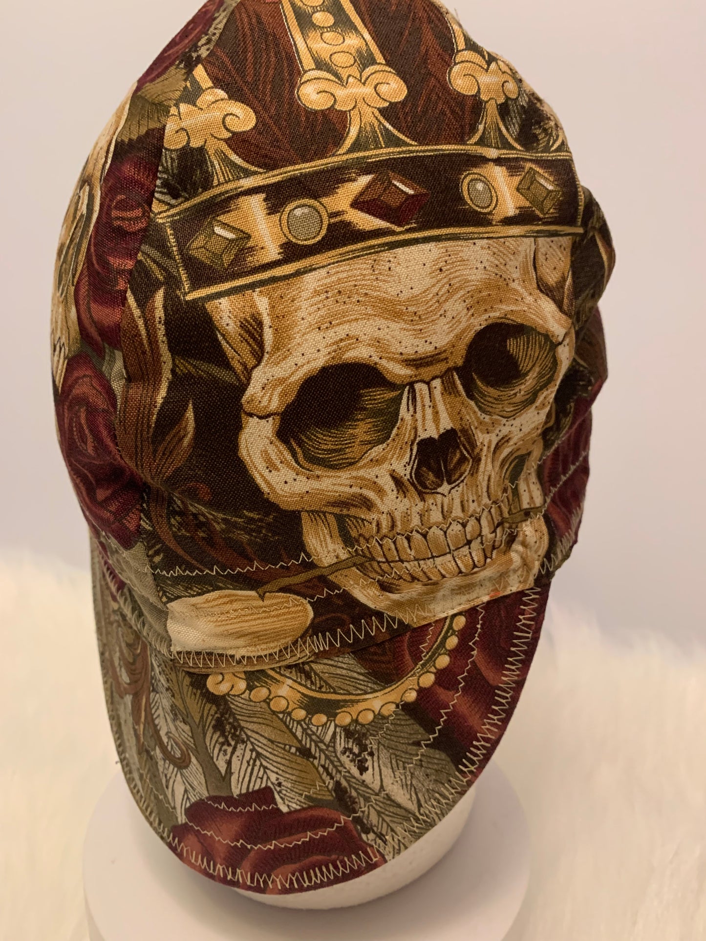Welding Cap/Vintage roses,skull/Welder,Boilermaker,