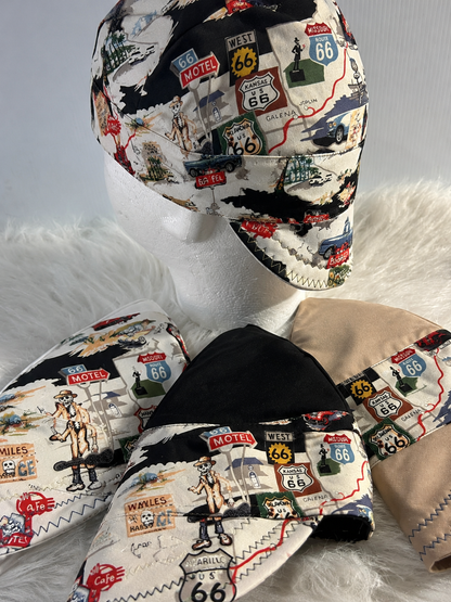 The "Mother Road" Route 66 Skeleton Welder's Cap